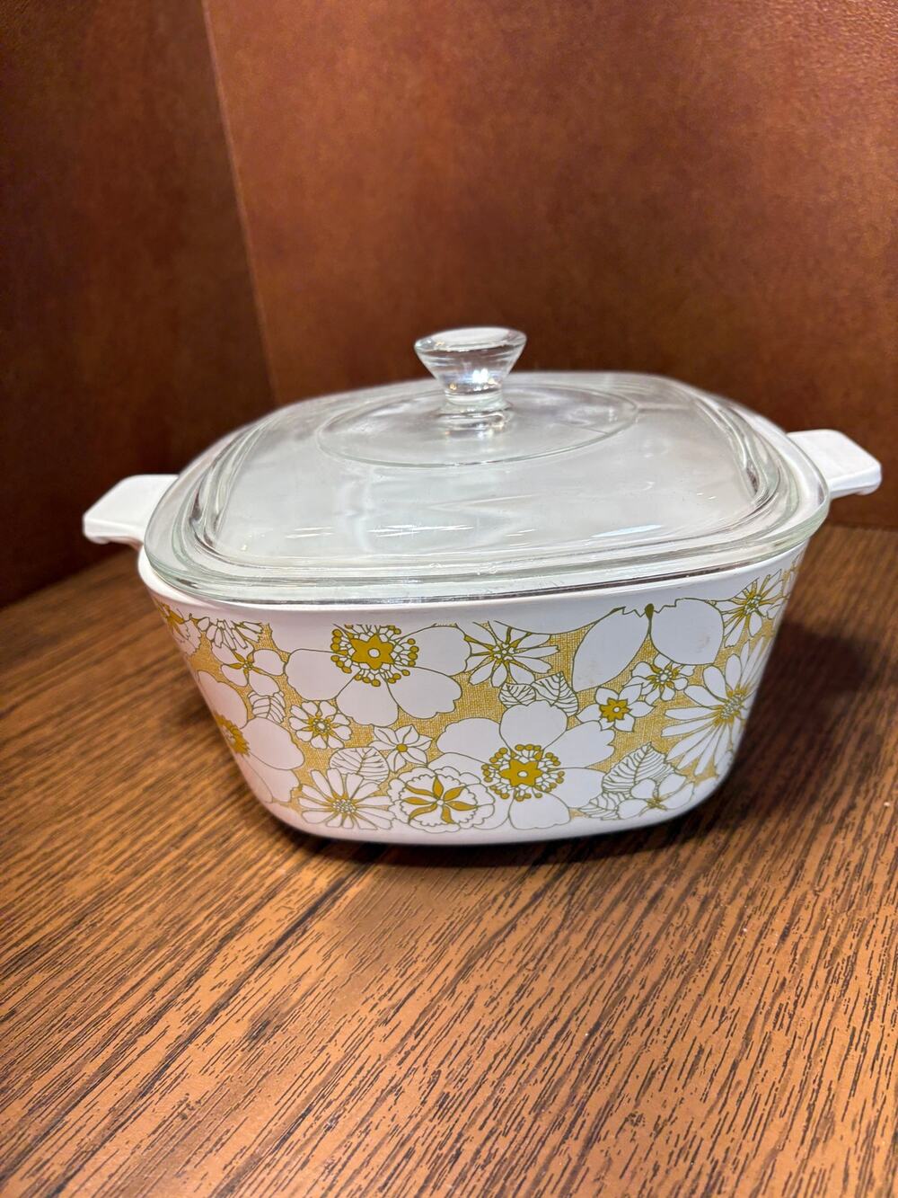 Vintage CorningWare Floral Bouquet 1-3/4 Qt Casserole P-1 3/4B with Lid USA